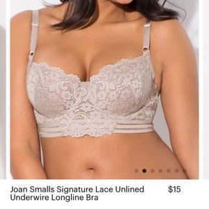 Joan Smalls Signature Lace Unlined Underwire Longline Bra
